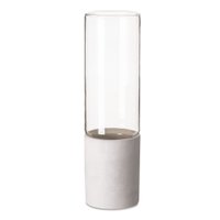 Vaso Decorativo em Vidro e Cimento 31 x 9 cm D'Rossi