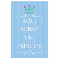 Quadro Placa Decorativa Infantil Príncipe D'Rossi