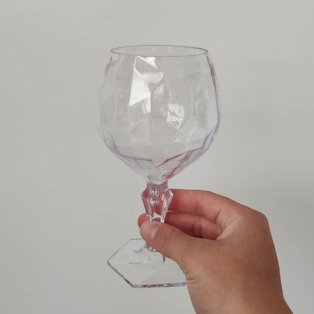 Conjunto 6 Taça Para Água Suco 350ml Plástico UZ Tango Transparente