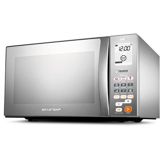 Micro-ondas Brastemp 38 Litros cor Inox Espelhado com Grill
