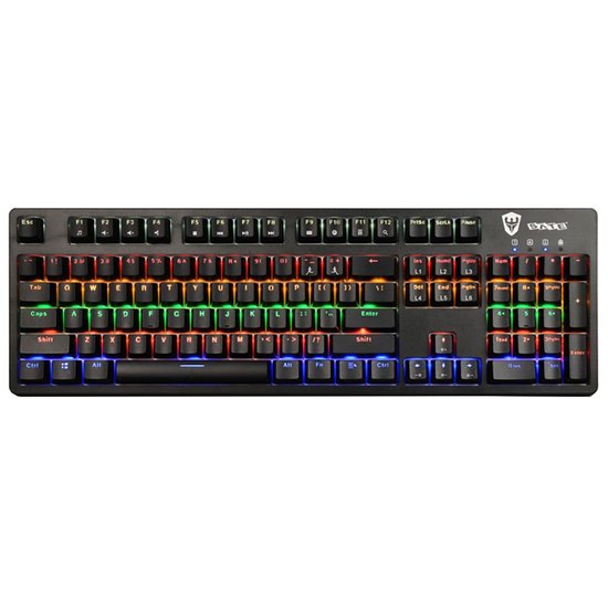 Teclado Mecânico Gamer Sate K6 Switch Blue RGB USB