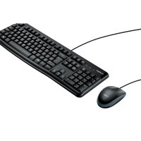 Kit Teclado e Mouse Logitech MK120 USB 1000DPI ABNT2 - Preto