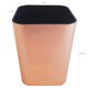 Kit 2 Porta Objetos Organizadores De Escritório Porta Lápis Rose Gold Metalizado Dello
