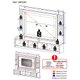Rack Estante c/ Suporte TV 65" e Espelho Oslo Multimóveis Preto/Madeirado