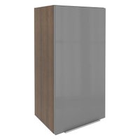 Armário Aéreo Madesa Lux 40 x 83 cm 1 Porta - Rustic/Cinza