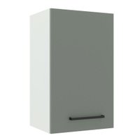 Armário de Cozinha Aéreo 40 cm 1 Porta Branco/Cinza Agata Madesa
