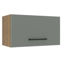 Armário de Cozinha Aéreo 60 cm 1 Porta Basculante Rustic/Cinza Agata Madesa