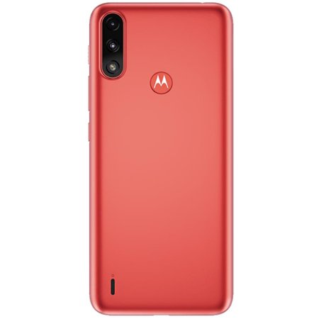 Celular Motorola Moto E7 Power Vermelho Coral 32GB Tela 6.5 Cam Dupla 13MP + 2MP