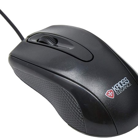 Mouse com Fio KE-M105 Clássico Preto Kross Elegance