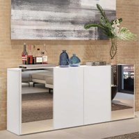 Aparador Buffet c/ Espelho Vegas Multimóveis Branco