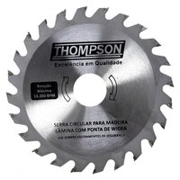 Lâmina de Serra Circular Para Madeira 9.1/4’’ 24 Dentes - 235 mm x 25,4 mm Thompson