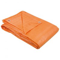 Lona de Polietileno Laranja 100 Micra, com Ilhós, 8m x 4m Nove54