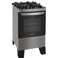 Fogão 4 bocas Atlas Agile Up Inox com Mesa de Vidro
