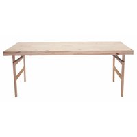 Mesa de Madeira Tramontina Dobrável em Madeira Pinus com Acabamento Verniz 200 x 80 cm