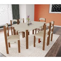 Mesa Arauna com 6 Cadeiras Primavera