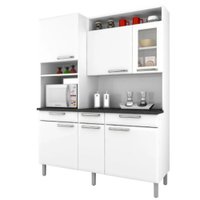 Cozinha Regina 6 Portas 3 Gavetas com Vidro Itatiaia