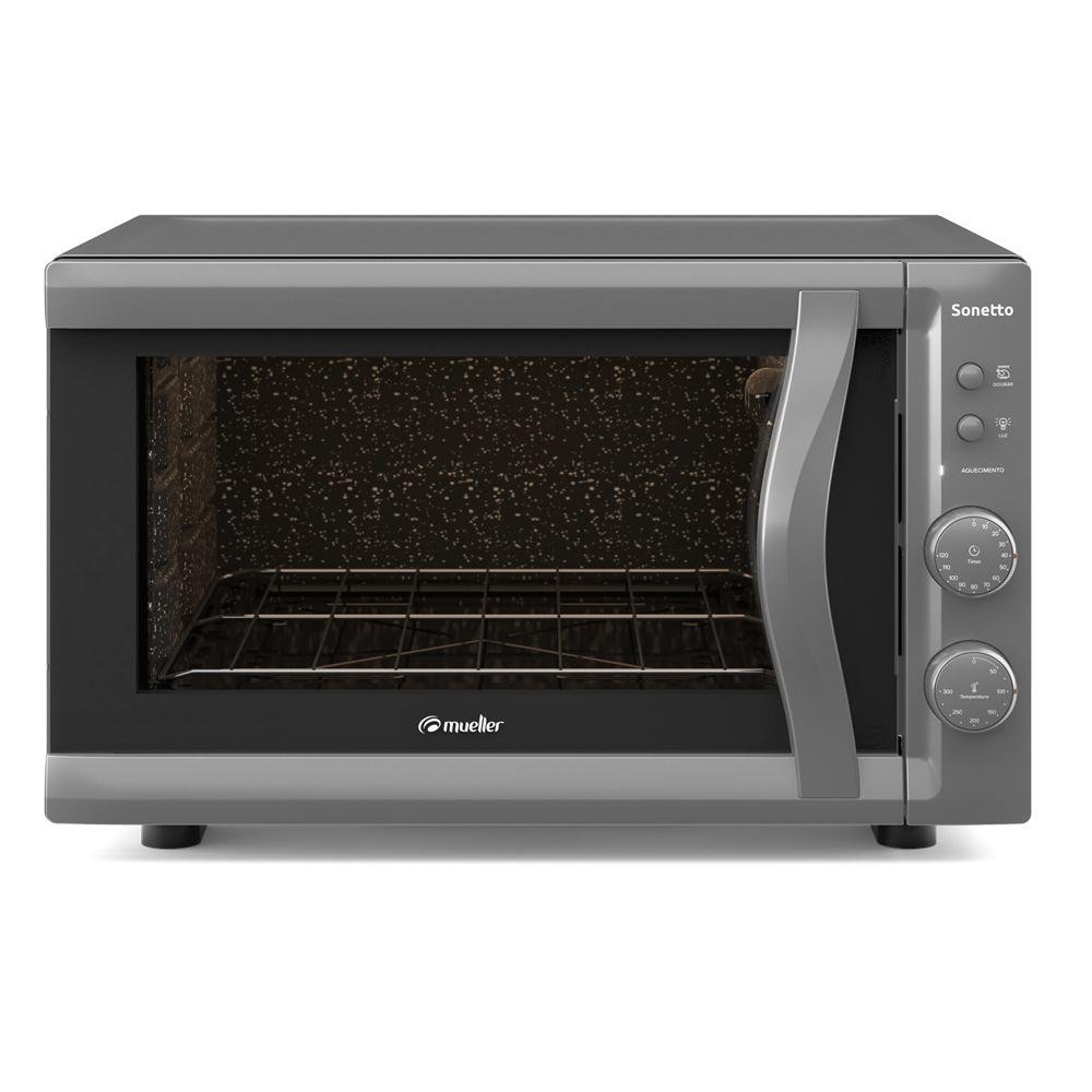 Forno Elétrico de Bancada Sonetto Grafite 44 Litros
