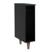 Balcão Armário de Cozinha Porta Pano Preto Reims Madesa