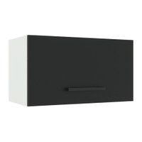 Armário de Cozinha Aéreo 60 cm 1 Porta Basculante Branco/Preto Agata Madesa