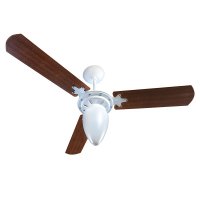 Ventilador de Teto Ventisol Wind 3 Pás Branco / Mogno