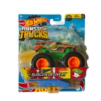 Carrinho Hot Wheels Monster Trucks  Burger Delivery - Mattel