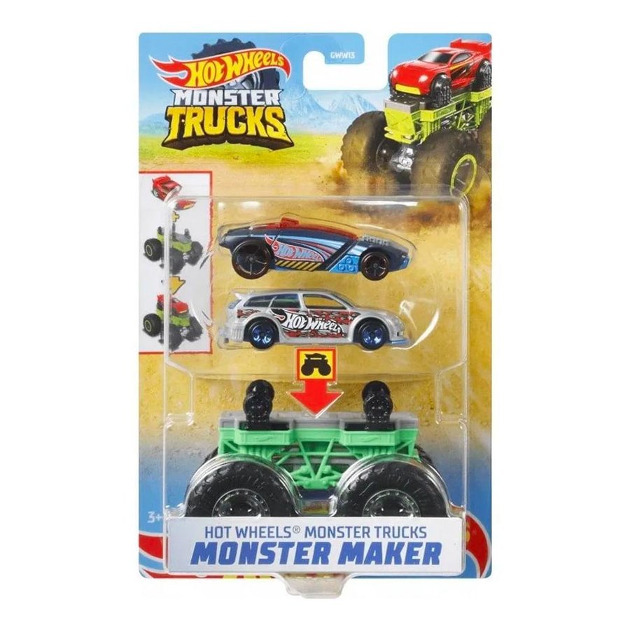 Hot Wheels Monster Trucks Monster Maker Verde Mattel