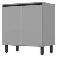 Balcão Henn 2 Portas 80 cm Belize C509 - Cinza