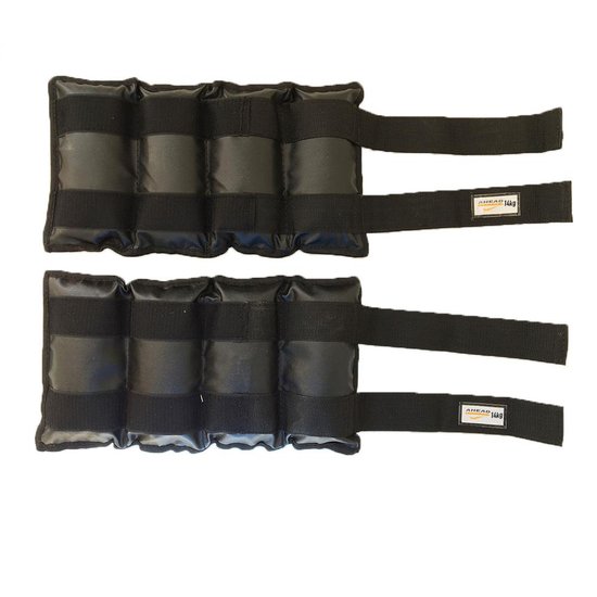 Par De Caneleiras de Peso Tornozeleiras Pretas - 14 kg