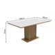 Mesa Madesa Retangular Tampo de Madeira 5275 - Rustic/Branco