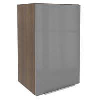 Armário Aéreo Madesa Lux 40 cm 1 Porta - Rustic/Cinza