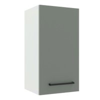 Armário de Cozinha Aéreo 35 cm 1 Porta Branco/Cinza Agata Madesa