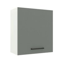 Armário de Cozinha Aéreo 60 cm 1 Porta Branco/Cinza Agata Madesa