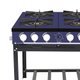 Fogão Profissional 4 Bocas Venâncio Linha Bravo Azul Br4baz