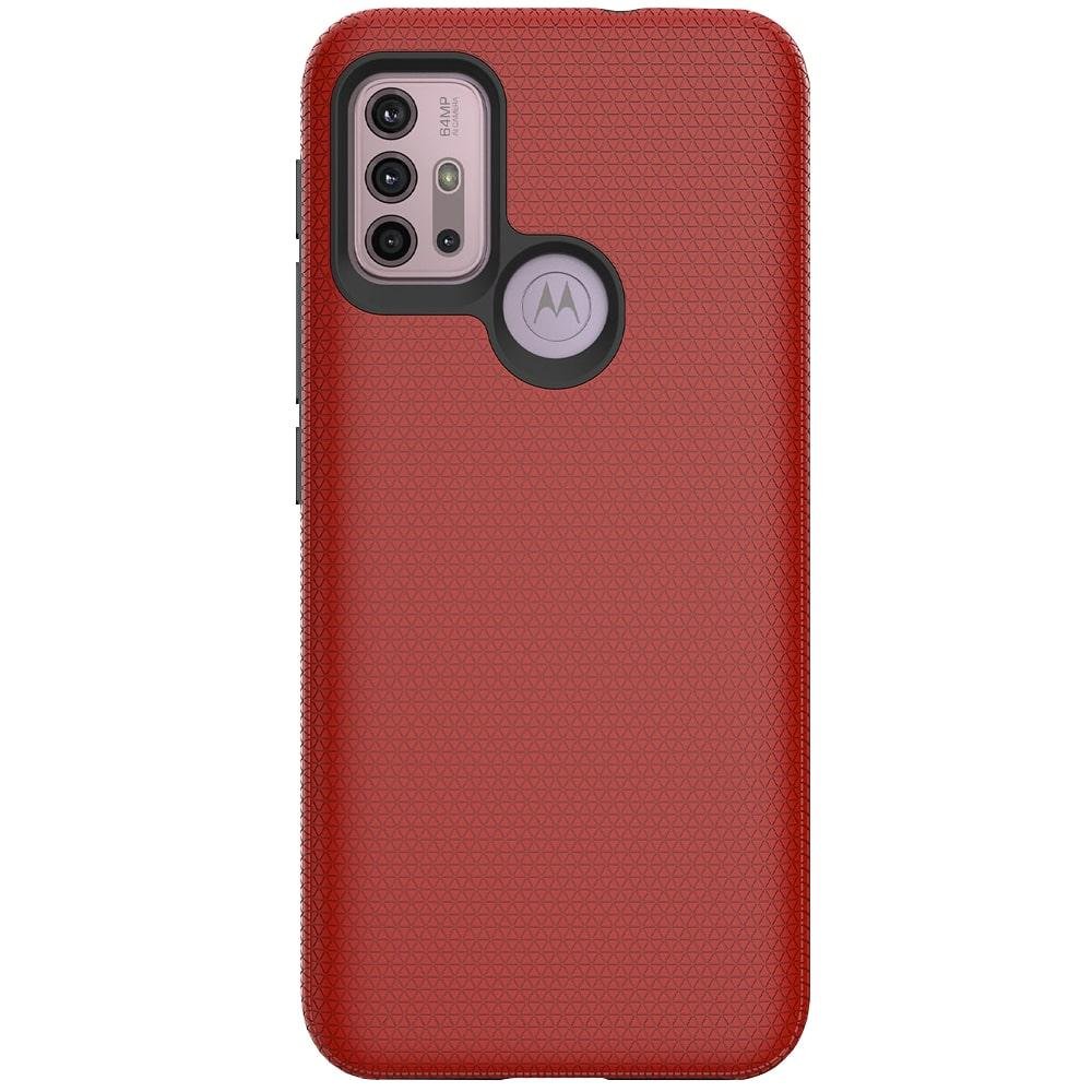 Capa Protetora Antiqueda Y-Cover Triangle Vermelho Motorola Moto G30