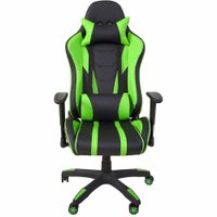 Cadeira Gamer Reclinável Sparta - Preto com verde