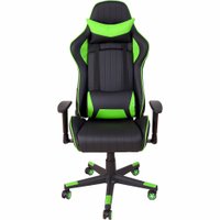 Cadeira Gamer Reclinável Predator Giratória - Preto com verde