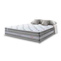 Colchão Casal de Molas Ensacadas Cama inBox Select Euro Soft 138x188x32 Cinza