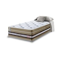 Colchão Solteiro de Molas Ensacadas Cama inBox Select Euro Soft 88x188x32 Bege
