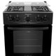 Fogão 4 bocas Atlas Mônaco Plus Preto com Acendimento Automático e Mesa Inox