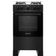 Fogão 4 bocas Atlas Mônaco Plus Preto com Acendimento Automático e Mesa Inox