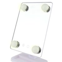 Espelho para Maquiagem Vivitar Vanity Mirror C Iluminação por Led e Rotação 360°  Branca