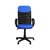 Cadeira para Escritório PP-04GTBP Giratória Couro Azul - Pethiflex
