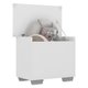 Baú Organizador Caixa de Brinquedos Pés Quadrados Multimóveis Branco/Cinza