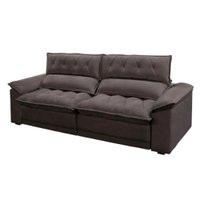 Sofá 3 Lugares Retrátil e Reclinável Solar BF TEC9 9204