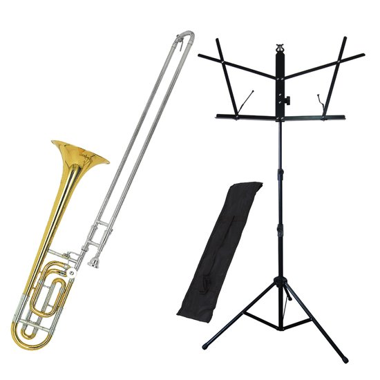 Kit Trombone de Vara com Rotor TB 200VR New York + Estante de Partitura S1