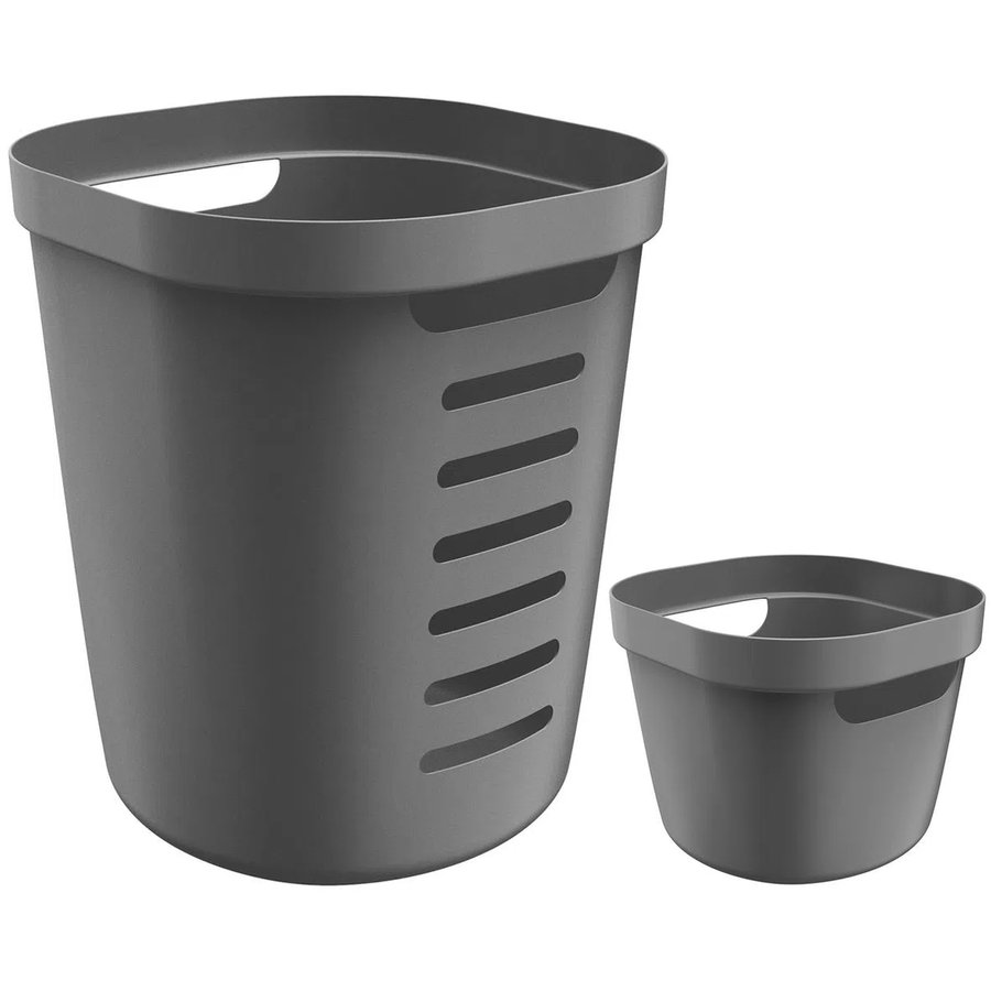 Kit 2 Cestos Organizadores Para Lavanderia 46L E 4L Cestos Multiusos