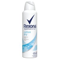Desodorante Antitranspirante Aerosol Feminino Rexona Cotton Dry 72 horas 150ml
