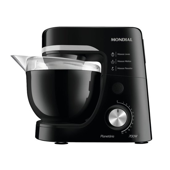 Batedeira Planetária Mondial 700W BP-03-B Preta