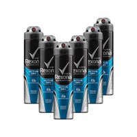 Kit 6 Desodorantes Rexona Men Aerossol Antitranspirante Active 150ml