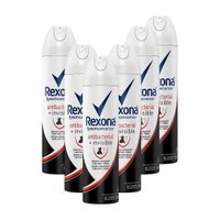 Kit 6 Desodorantes Rexona Motionsense Antitranspirante Aerossol Antibacterial e Invisible 150ml